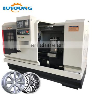 CWR32 High quality diamond cut alloy wheel repair cnc lathe machine