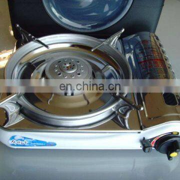 Portable gas stove mini with wind protector & CE approval
