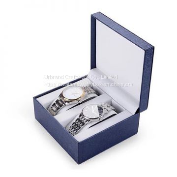 Manufacturer Custom Logo Unique Single Cheap Small Size Paper Watch Box With Pillow