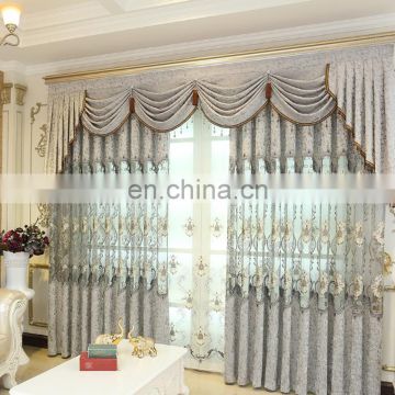 China supplier window blackout european luxury window embroidered curtains