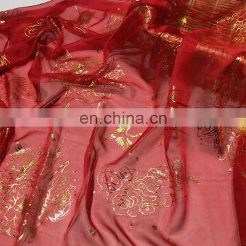 Wholesale 30D Thin Wedding Decoration Chiffon Bronzed Fabric