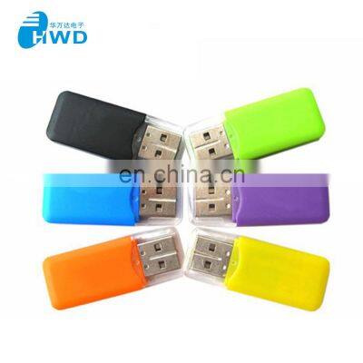 2021 NEW High Speed mini Micro TF SD Card Reader USB 2.0 With Lid Adapter Memory Card Reader