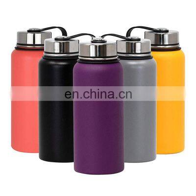 Blank bpa free custom metal double wall stainless steel drinking infuser water bottle with straw