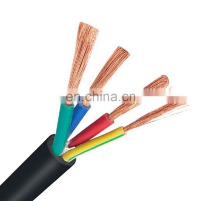 PVC 4x1mm 4 core 6mm flexible cable 4 core power cable
