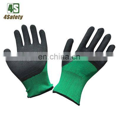 4SAFETY Latex Coated Dipped Colored Working Safety Gloves With CE