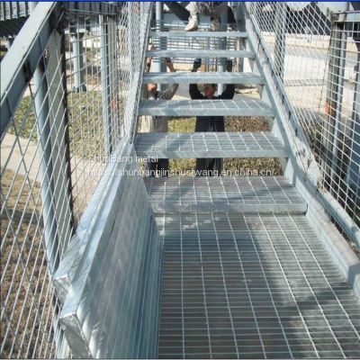 Hot galvanized steel grating step board customized corrosion-resistant steel ladder step board for steel structure ladder pedal stair board
