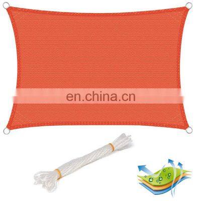 Orange Waterproof Rectangle 4*6 180gsm New HDPE Weaved Mesh Plastic Agricultural Sun Shade Sail Net Greenhouse