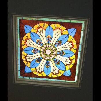 Customized Patterns Church Villa Colorful Art Decorative 3D Digital Printing Stained Glass Panel For Ceilings Windows