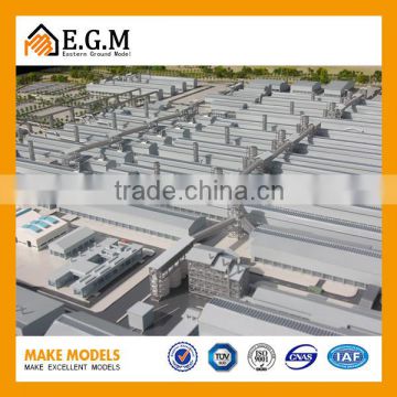 miniature industrial warehouse model