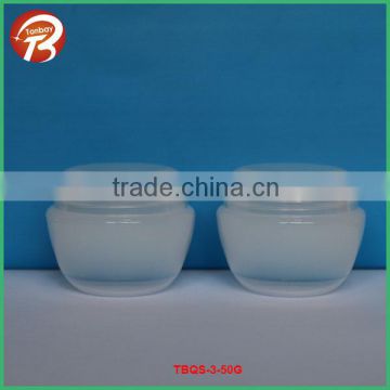 50g round PP transprarent plastic cosmetic containers from manufacturer