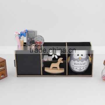 Creative Wooden desk set organizer wholesale stationery set