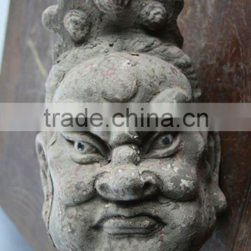 antique hand carved buddha head