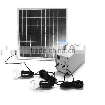 5w solar power kit with 2 LED lights,1*5VUSB,4*12V output