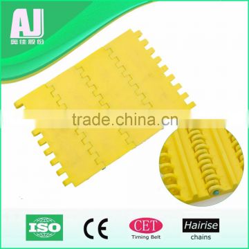 Yellow plastic modular belt with competitve price