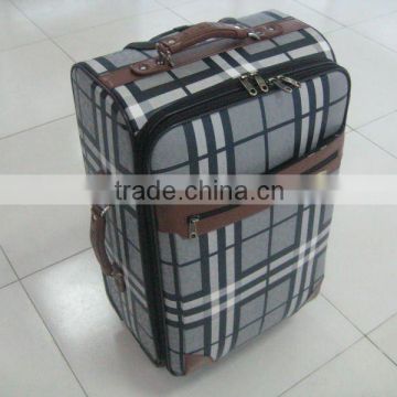 Hot selling Expandable trolley PU spinner luggage