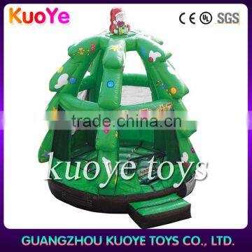 hot sale christmas tree theme inflatable bouncer
