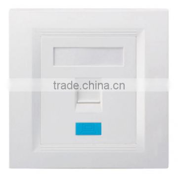 Factory Price High Quality Network Single Port RJ45 Faceplate 86 Type Wall Plate GL-1223