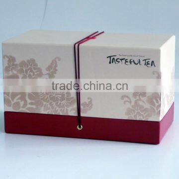 Elastic band closure 2 set tea box