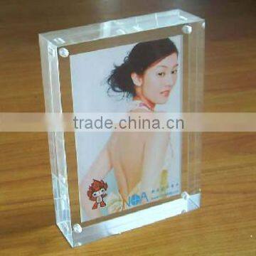 Elegant design for acrylic magnet photo frame with 2015 hot sale