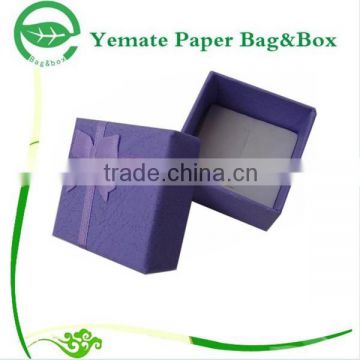 2015 new coming customized purple printed rigid paper packaging box, rigid paper box