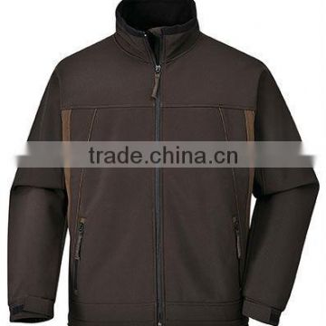 brown softshell jacket for men