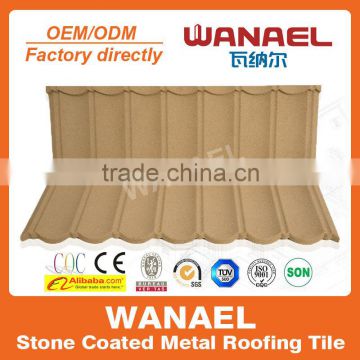 Wanael hail-resistance lightweight stone-coated metal roof tile/outdoor stage roof truss