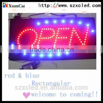 full color 33*81cm Pay Counter Cashier Deliver Row Coins Credit Card Open LED Light Sign advertising open sign display(direct)