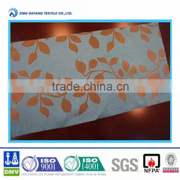 100% polyester fire retardant floral jacquard fabric for curtain