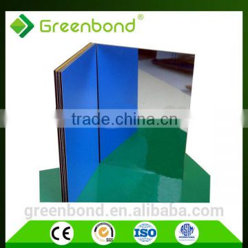Greenbond silver mirror coating indoor acp panel for interior wall building