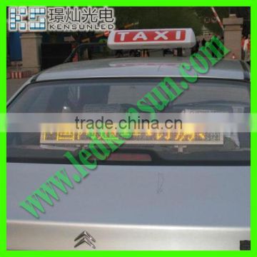 taxi top high resolution P10 single color led screen