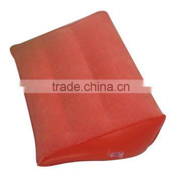 high quality orange inflatable bed wedge pillow for foot support