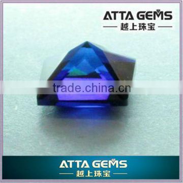 High quality synthetic blue corundum -#34 blue sapphire