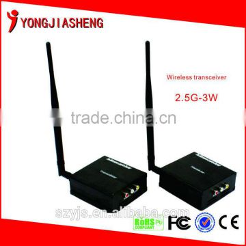 Long range 2.4G 3W audio video wireless transmitter for cctv camera