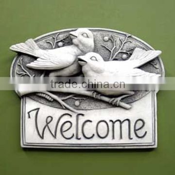 cement welcome garden plaque crafts wall-hanging