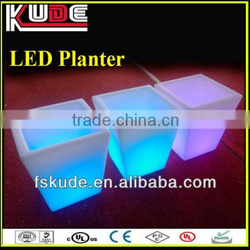 RF touch RGB changing led plastic planters/outdoor led luminous planter pots