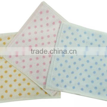 Three Color Cotton Velour Square Face Towel