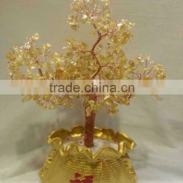 Artificial Handmade Uruguay beaded crystal tree for decorative gift