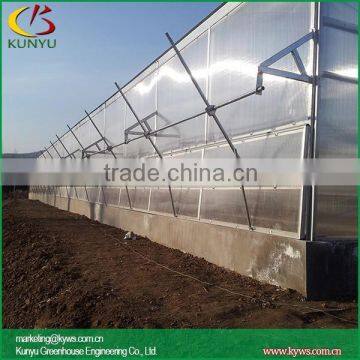 Arch roof type industrial greenhouses acrylic greenhouse polycarbonate greenhouse