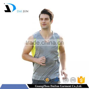 Daijun OEM high quality china factory gym blank gym mens stringer singlet sports singlets
