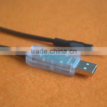 USB to 3.5mm jack plug cable 1.8m long based on an FTDI converter chip and is a 5V logic level device