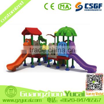 modern style kids outdoor china playground equipment plastic slides
