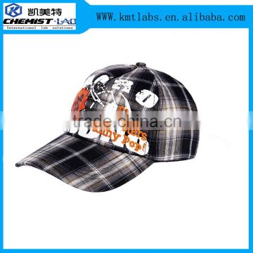 Striped Style and 100% Cotton Fabric Plain Distressed Baseball Cap