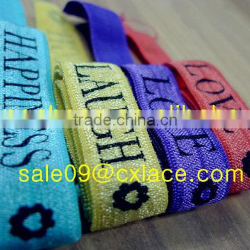 Colorful Elastic with Letter Prints
