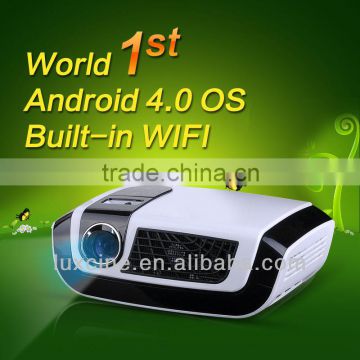 Hottes!!! Luxcine world 1st 1080p android 4.0 OS led home theater projector