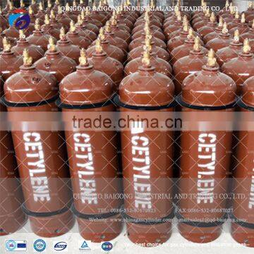 Empty Welding Use High Pressure 40L Acetylene Gas Cylinder Price