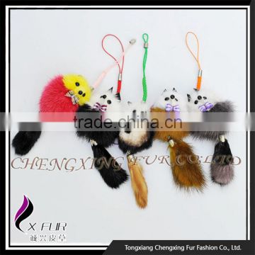 CX-P-24 Wholesale In Bulk Promotional Large Size Mink Fur Mobile Phone Adornment Gift
