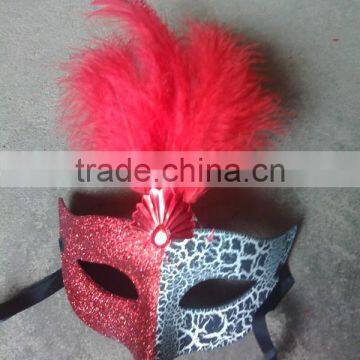 feathered venetian party mask for sale