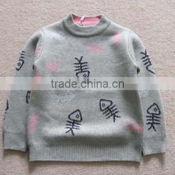 2016 high quality cotton pullover knitted pattern baby sweater design for boys