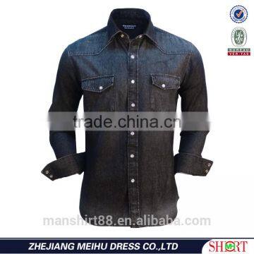 denim shirt whole sale stitching man shirt