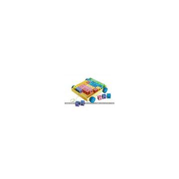 HT87825letter blocks vehicle,pull & push ,wooden toy